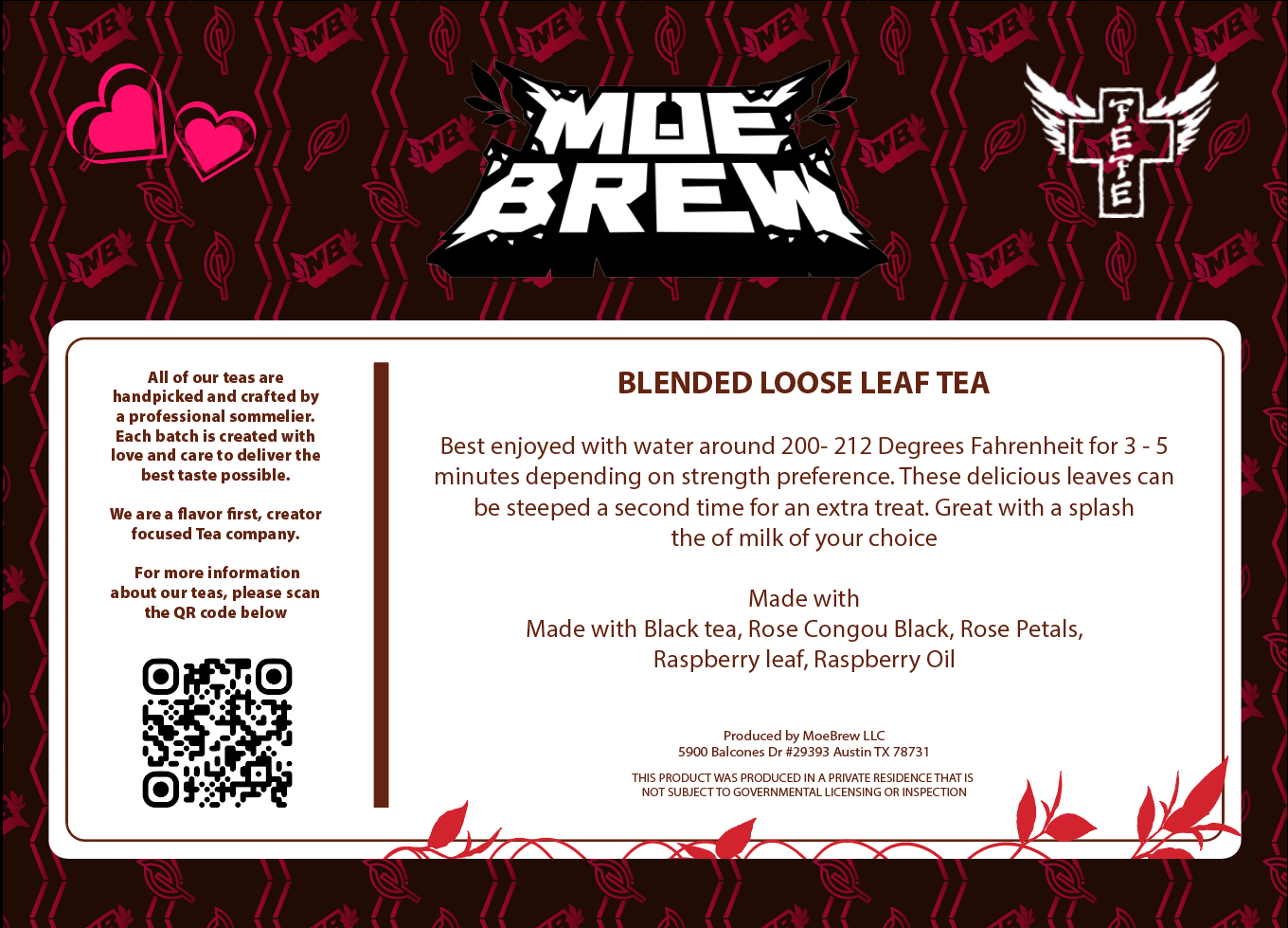 Fefe's Rock N' Rose Tea | Black Tea [ Pre-order ]